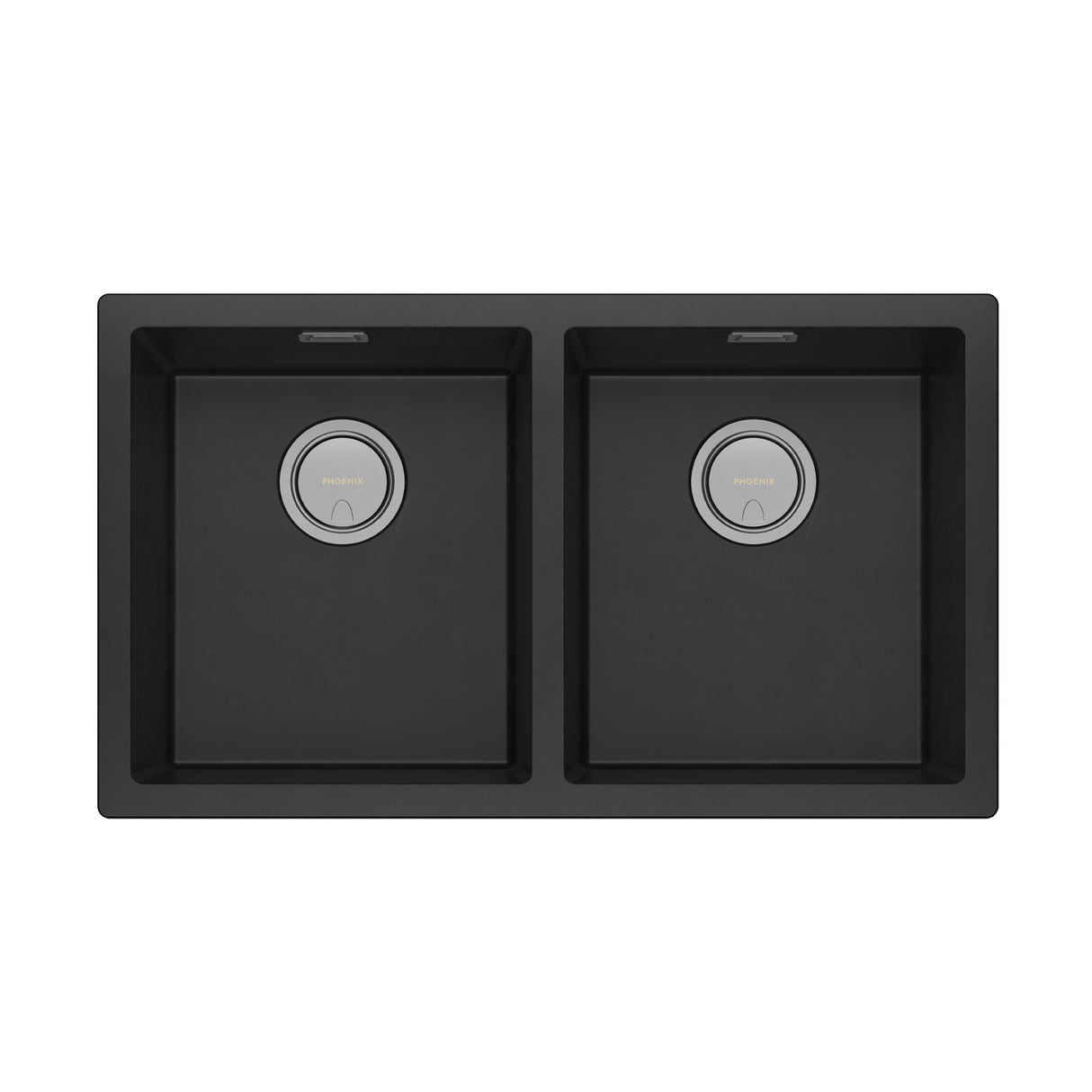 Phoenix 5000 Series Double Bowl Under / Over Sink Matte Black 3D Viewer