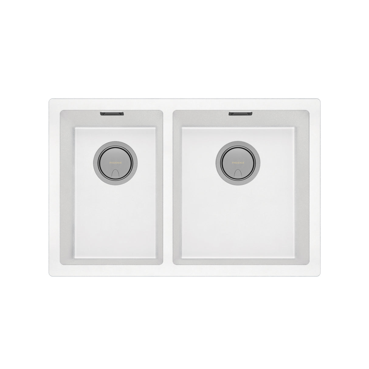 Phoenix 5000 Series 1-3/4 R/H Bowl Under / Over Sink Matte White 3D Viewer