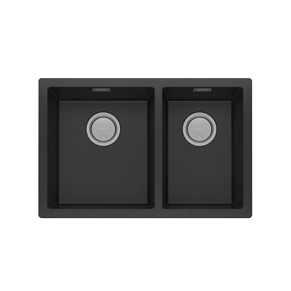 Phoenix 5000 Series 1-3/4 L/H Bowl Under / Over Sink Matte Black 3D Viewer