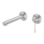 Phoenix Vivid Slimline SS 316 Wall Basin / Bath Mixer Set 180mm Stainless Steel