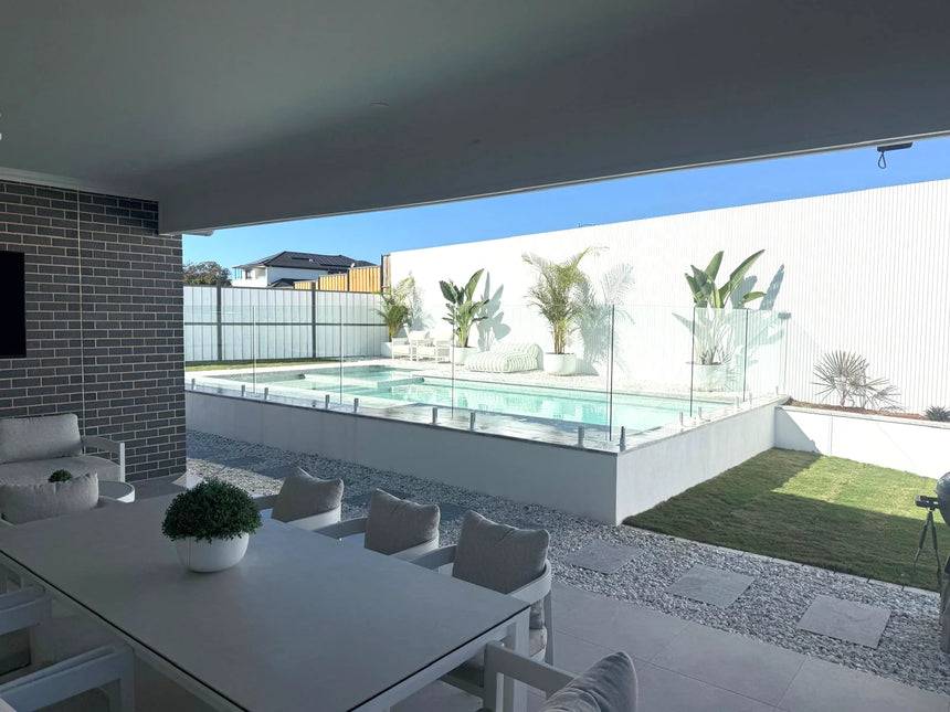 Tundra Grey Limestone natural stone surface and installation by Tilemall