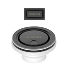 Phoenix 50mm Covered Sink Basket Waste & Overflow Matte Black