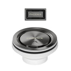Phoenix 50mm Covered Sink Basket Waste & Overflow Brushed Carbon