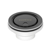 Phoenix Sink Accessories 50mm covered sink basket waste in matte black by Tilemall with removable strainer lid