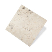 Rockies 600x600mm Surface Tec cream terrazzo-look porcelain tile by Tilemall with grey mineral flecks