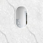 Noosa Led Mirror 900x450mm Oval Frameless Tuffi Mirror