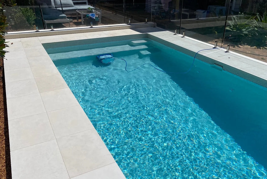 Navona Limestone natural stone surface and installation by Tilemall