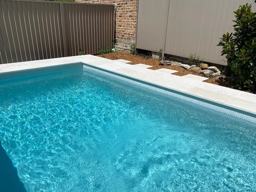 Navona Limestone natural stone surface and installation by Tilemall