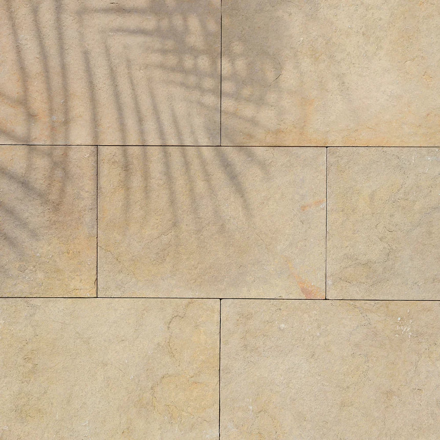 Tuscan Beige Limestone natural stone surface and installation by Tilemall
