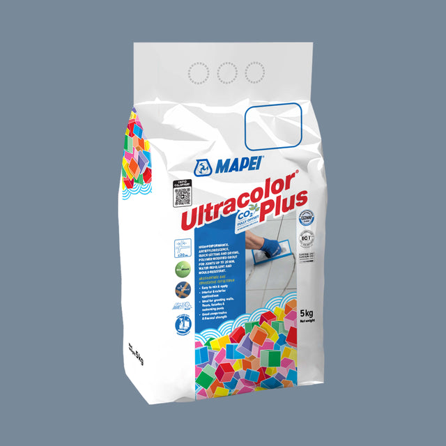 Mapei Grout Ultra Color Plus Alu 125 5kg Castle Grey Grout Mapei Default Title  