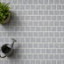 Silver Grey Granite Mesh-backed Cobblestone Sheet Brick Bond 30mm