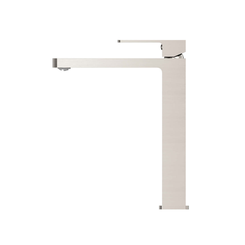 Nero Celia Tall Basin Mixer Brushed Nickel Tapware Nero