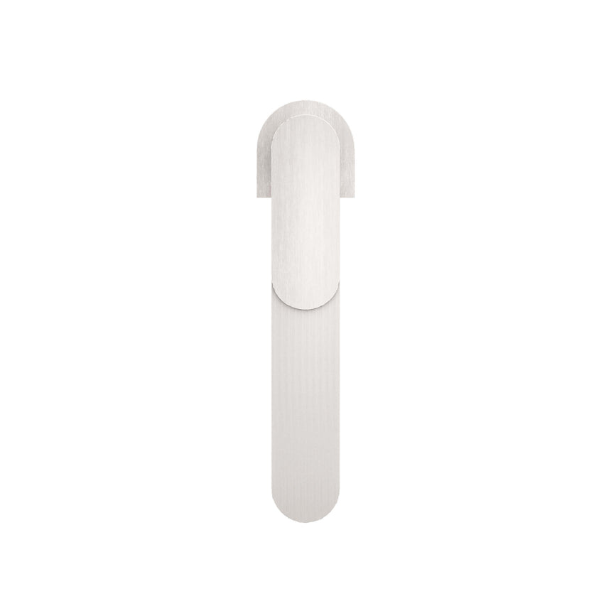 Nero Ecco Tall Basin Mixer Brushed Nickel Tapware Nero