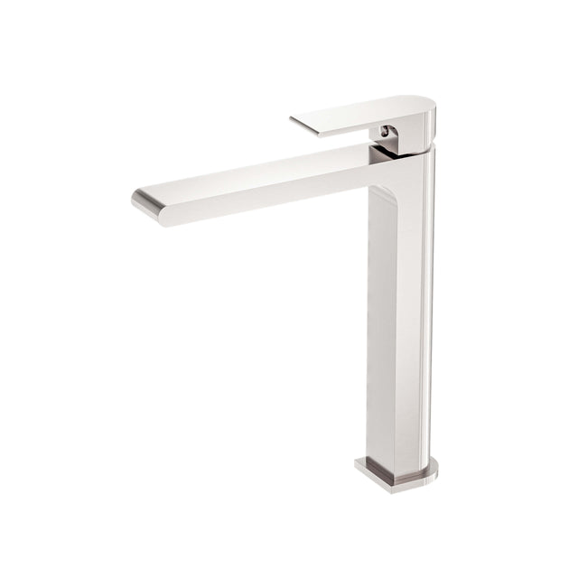 Nero Bianca Tall Basin Mixer Brushed Nickel Tapware Nero Default Title