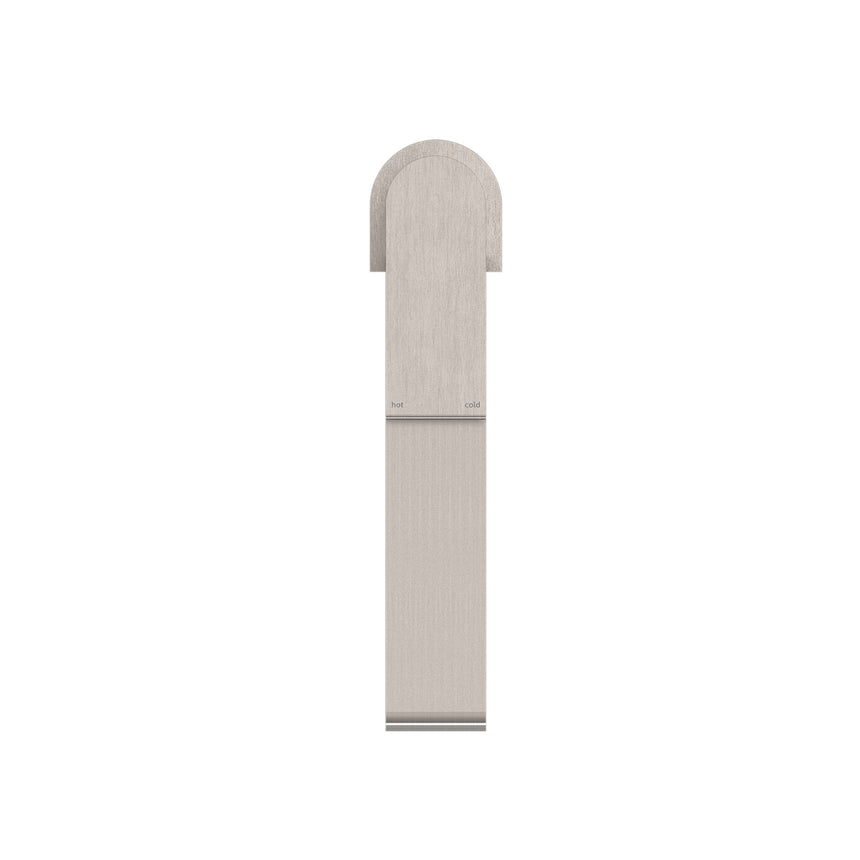 Nero Bianca Tall Basin Mixer Brushed Nickel Tapware Nero