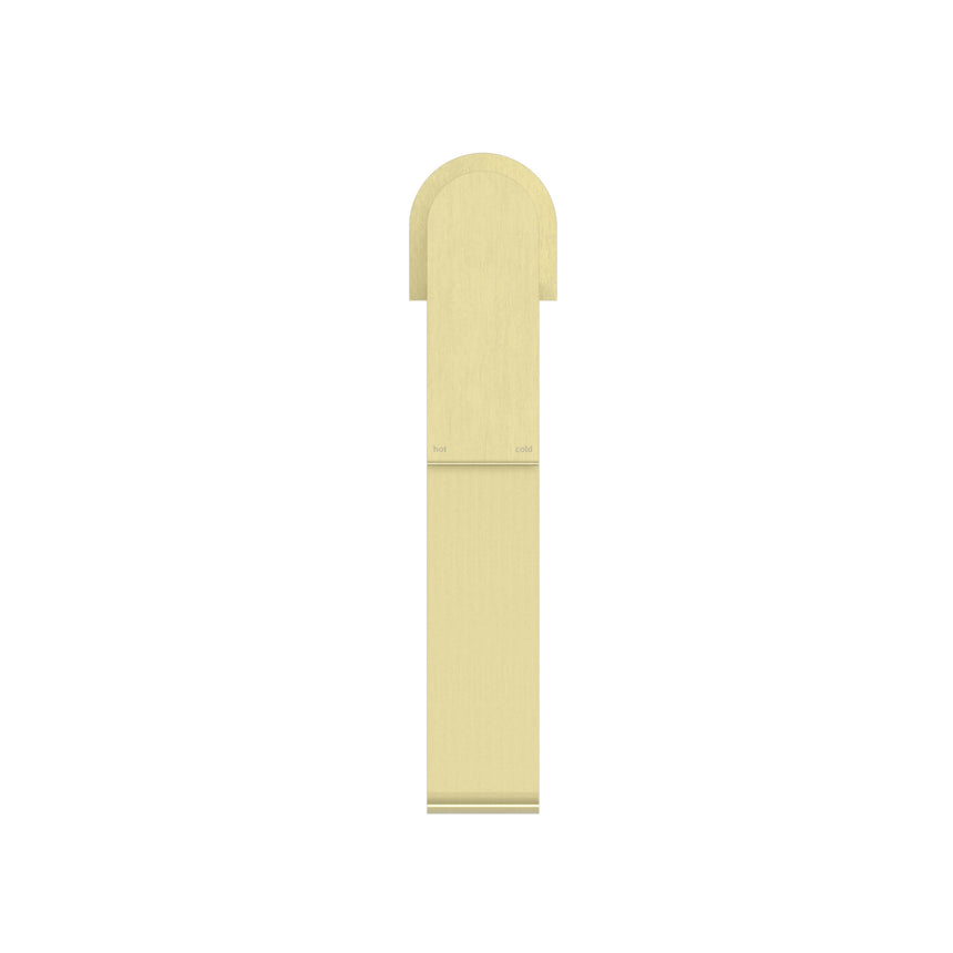 Nero Bianca Tall Basin Mixer Brushed Yellow Gold Tapware Nero