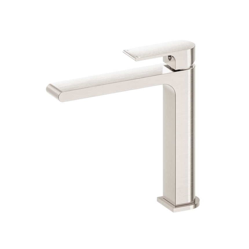 Nero Bianca Mid Tall Basin Mixer Brushed Nickel Tapware Nero Default Title