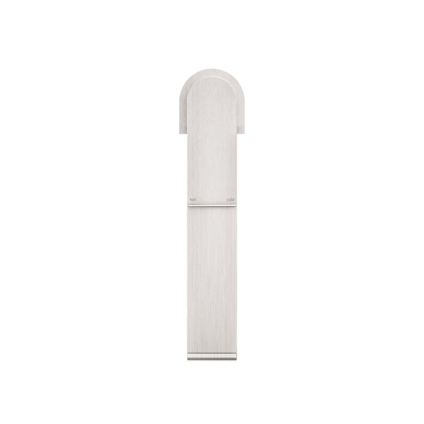 Nero Bianca Mid Tall Basin Mixer Brushed Nickel Tapware Nero