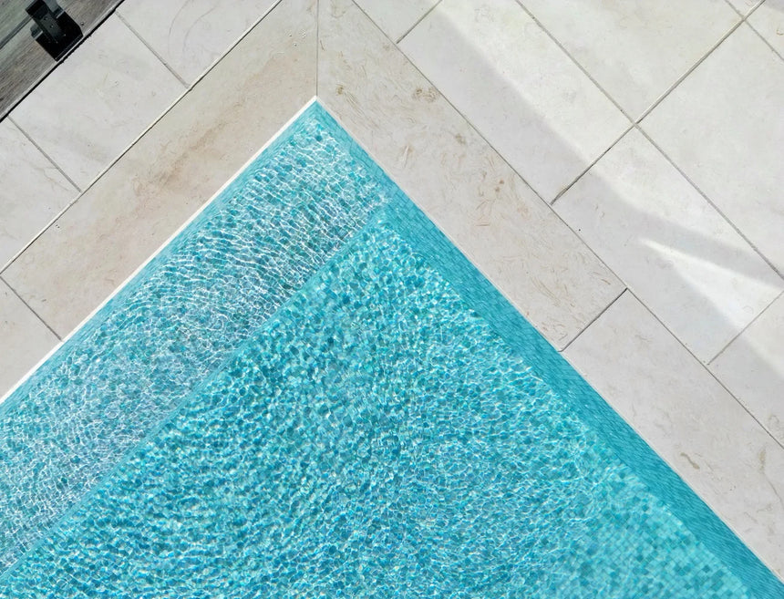 Indiana White Limestone natural stone surface and installation by Tilemall