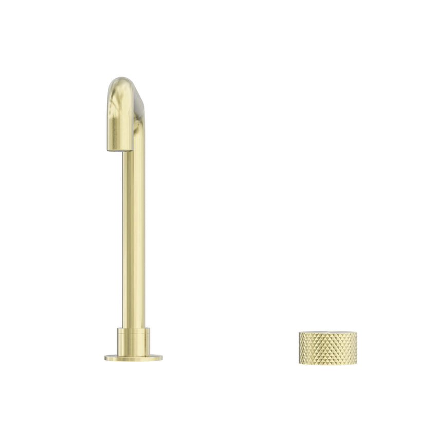 Nero Opal Progressive Tall Basin Set Brushed Yellow Gold