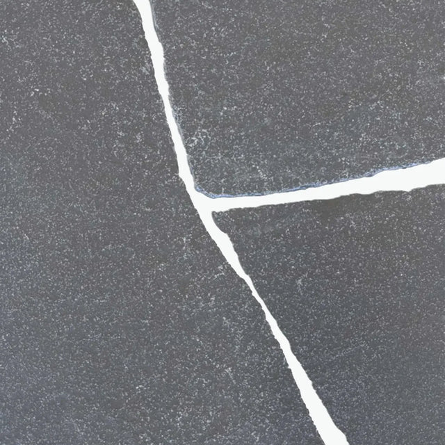 Tandur Grey Limestone crazy paving with dark grey limestone with pale joints by Tilemall
