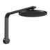 Phoenix NX Quil High-Rise Shower Arm & Rose Matte Black