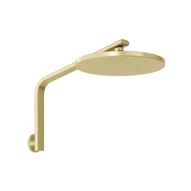 Phoenix Oxley High-Rise Shower Arm & Rose - 4 Star Brushed Gold, product view