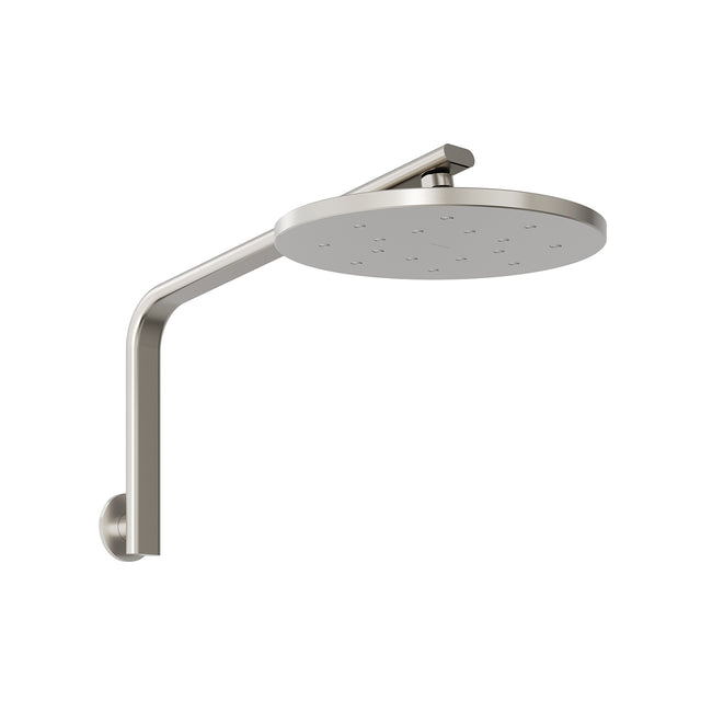 Phoenix Oxley High-Rise Shower Arm & Rose - 4 Star Brushed Nickel, product view