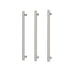 Phoenix Heated Triple Towel Rail Round 600mm Brushed Nickel