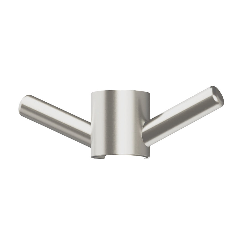 Phoenix Vertical Rail Hook Round Brushed Nickel, product view