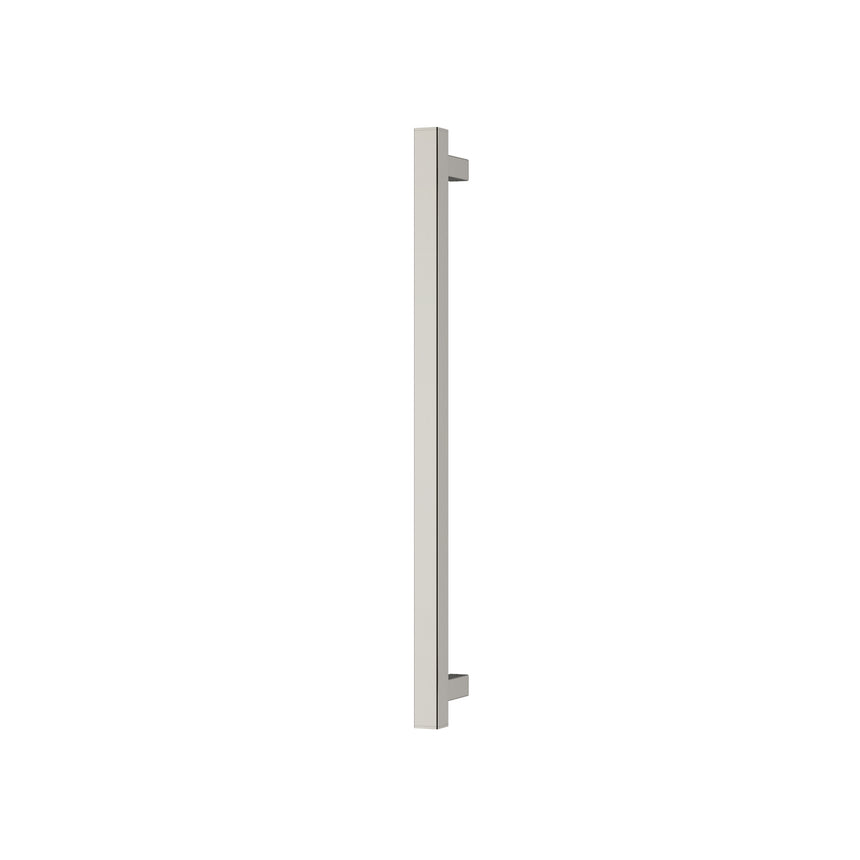 Phoenix Heated Towel Rail Square 600mm Brushed Nickel, product view