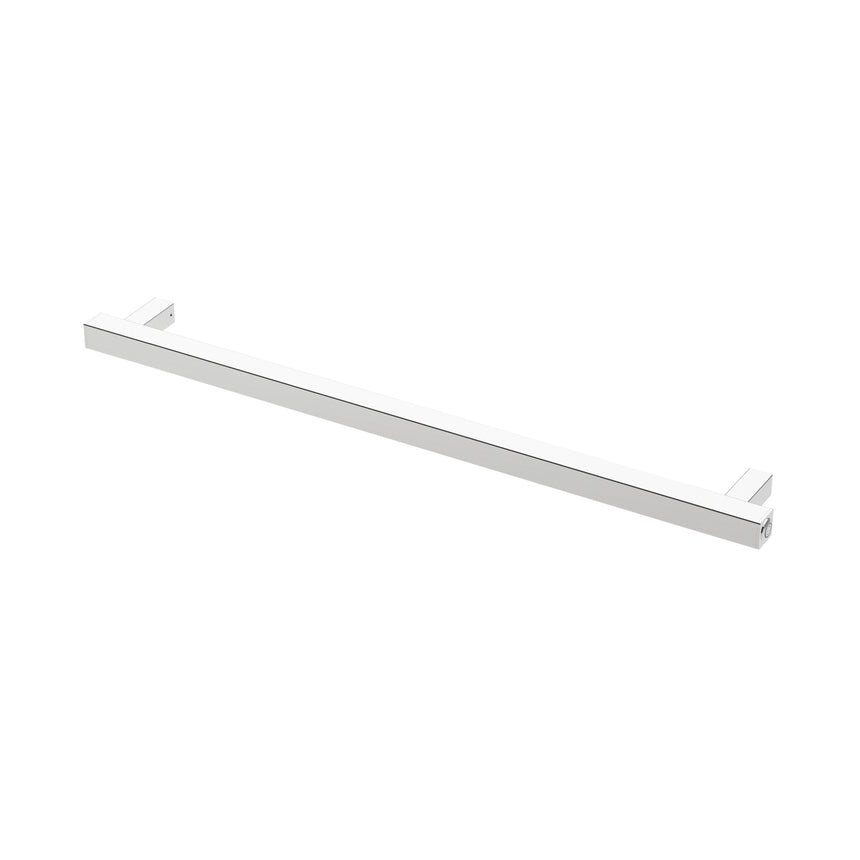 Phoenix Heated Towel Rail Square 800mm Brushed Nickel, additional product view