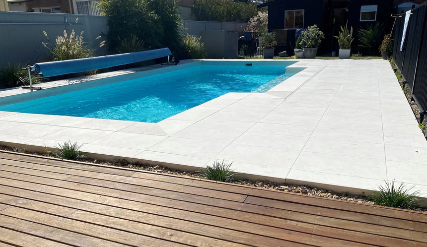 Navona Limestone natural stone surface and installation by Tilemall