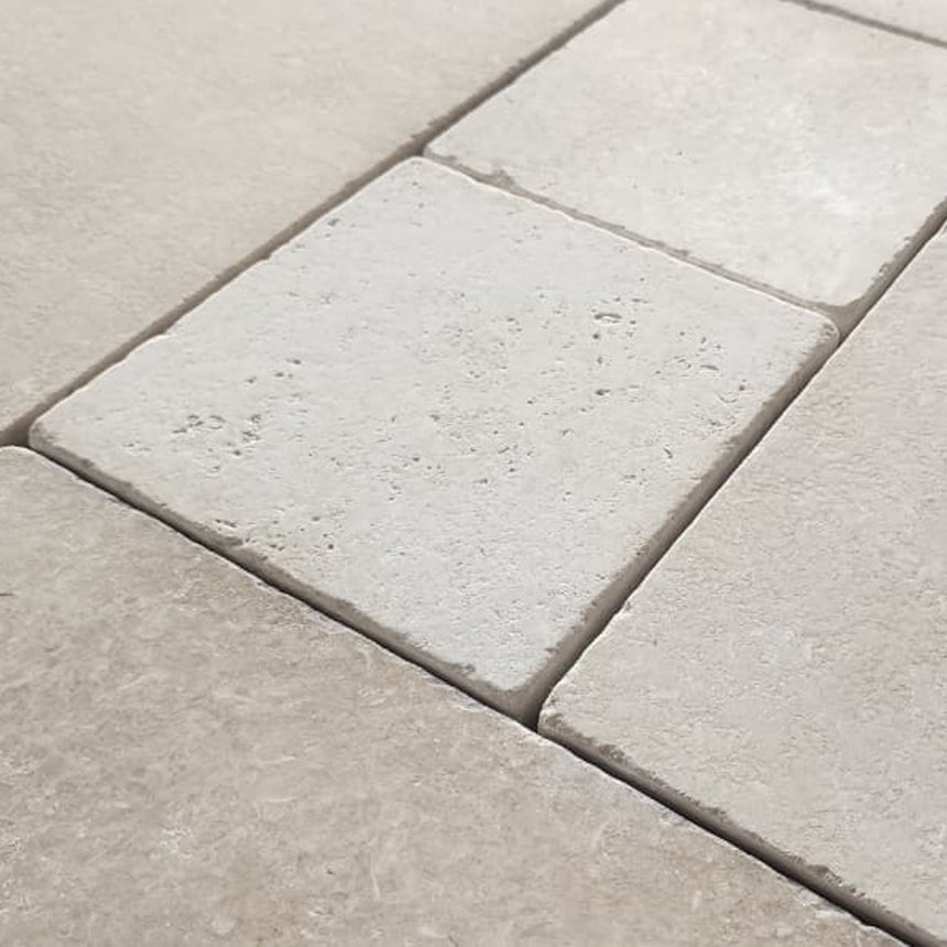 Cresme Limestone natural stone surface and installation by Tilemall