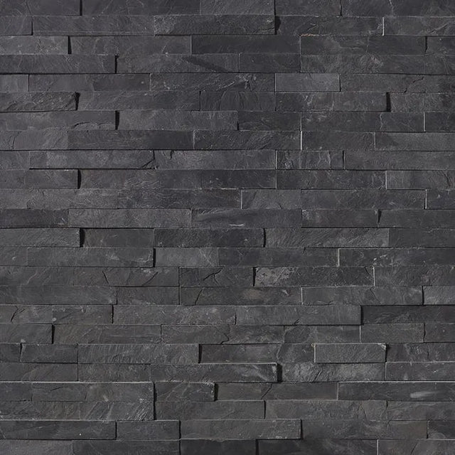 Midnight Black natural stone surface and installation by Tilemall
