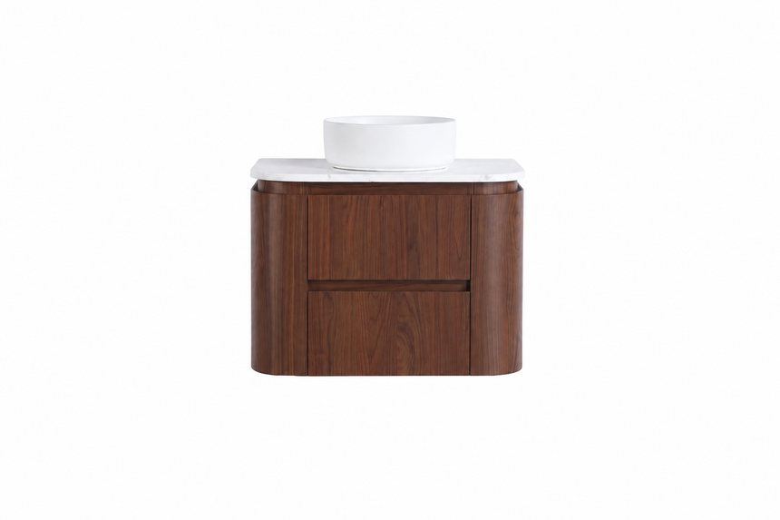Ravello Wall Hung Vanity Mocha Oak