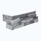 Alaska Grey Stacked Stone Corner Set 450+150x150x15~22mm
