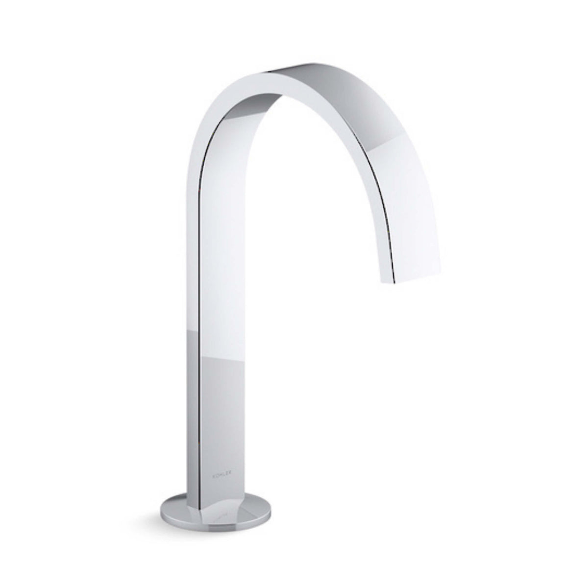 Kohler Compnents KL Components chrome basin spout with ribbon curved design by Tilemall