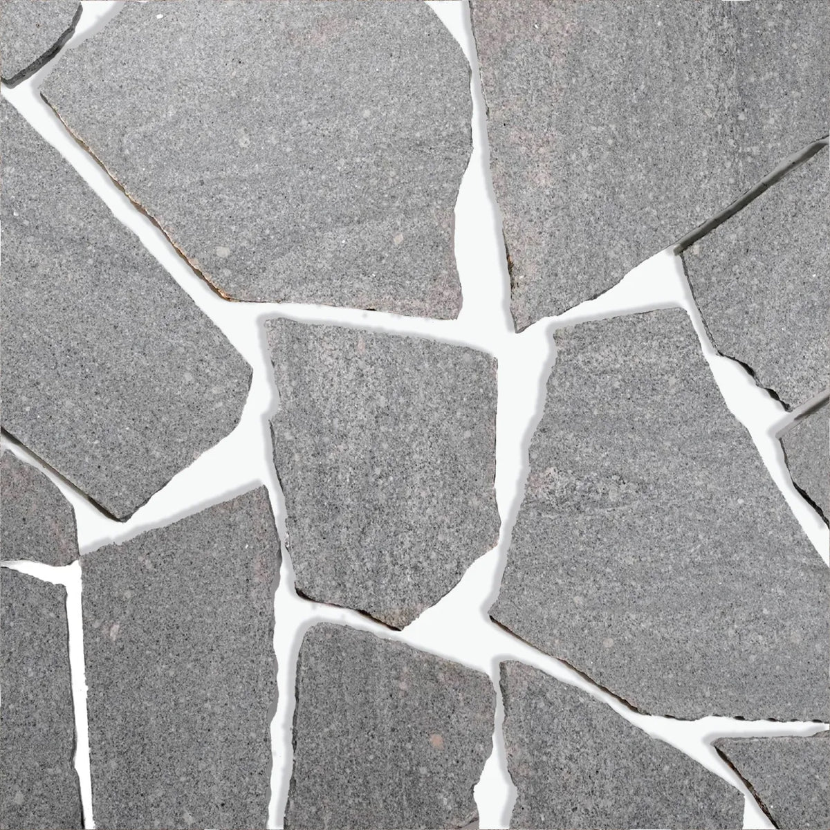 Ocean Grey Granite crazy paving with grey granite with fine surface speckles by Tilemall