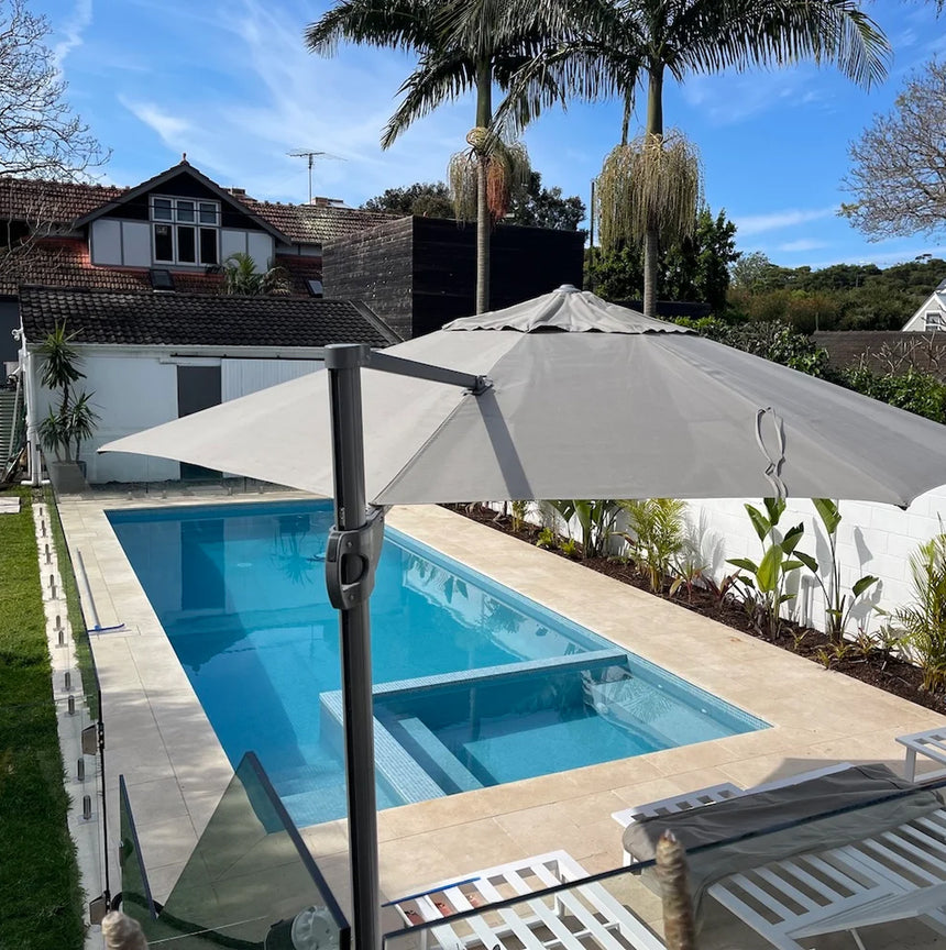 Classic Premium Travertine outdoor paving installation