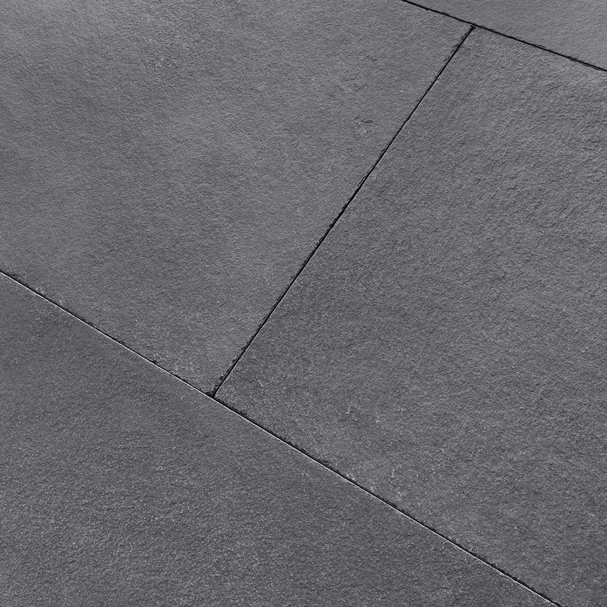 Midnight Glow Limestone natural stone surface and installation by Tilemall