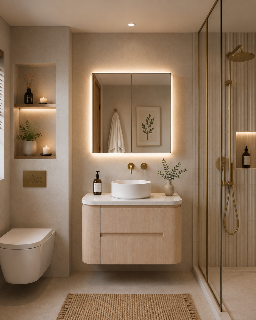Ravello Wall Hung Vanity Sandy Oak
