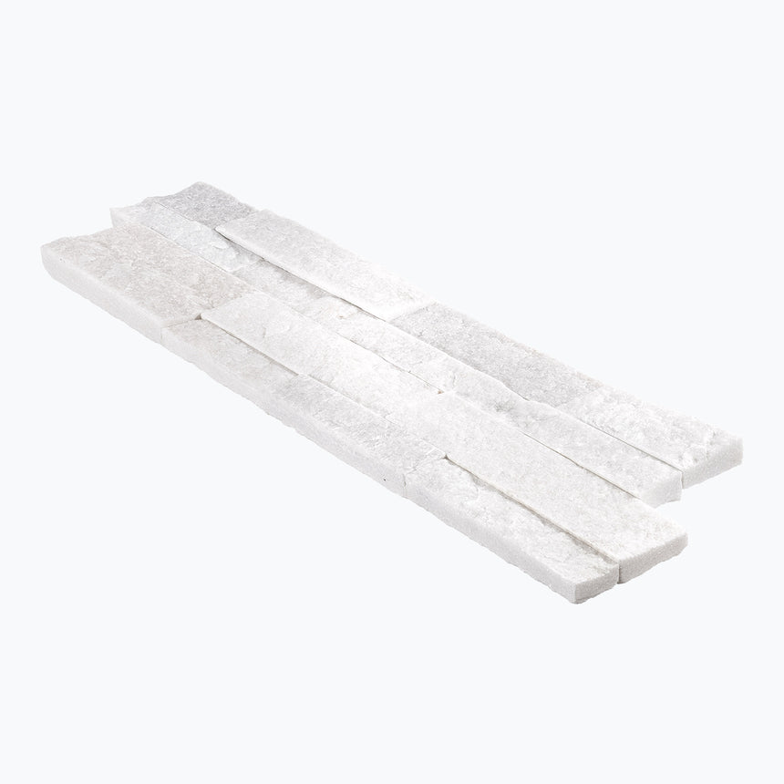 Arctic White natural stone surface and installation by Tilemall