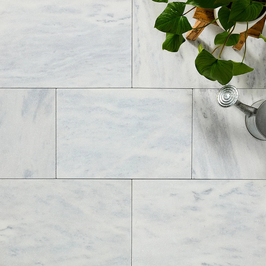 Argento Marble natural stone surface and installation by Tilemall