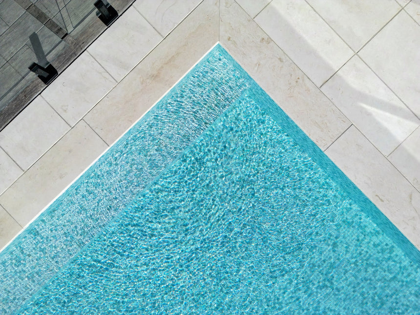 Navona Limestone natural stone surface and installation by Tilemall