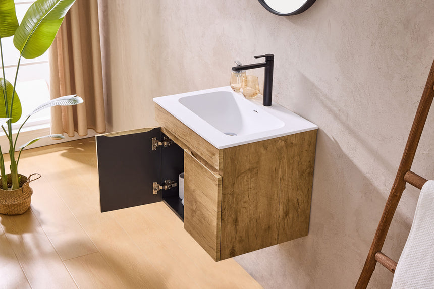 Camden Modern Wall Hung Cabinet Prime Oak