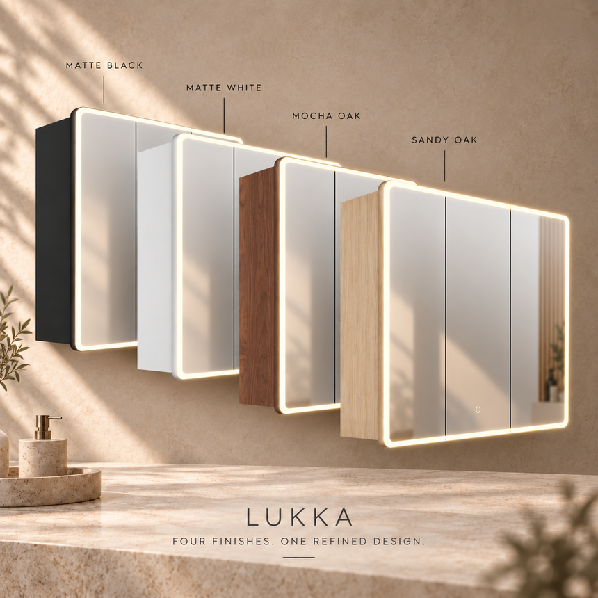 Avola PVC Triple LED Shaving Cabinet technical dimensions diagram for Lukka Avola 900mm triple LED shaving cabinet by Tilemall