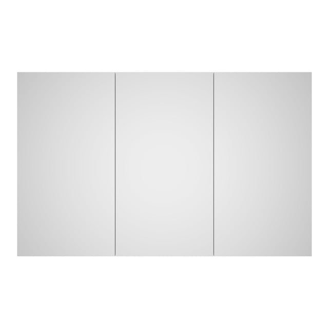 Lukka Alpha 1200mm triple-door white shaving cabinet by Tilemall
