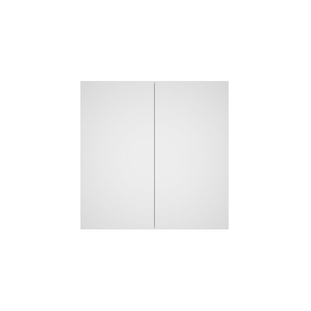 Lukka Alpha 750mm double-door white shaving cabinet by Tilemall