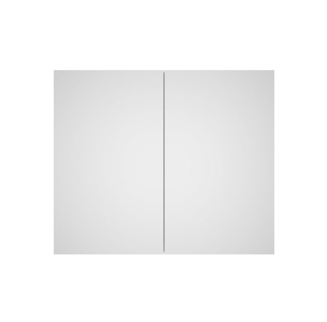 Lukka Alpha 900mm double-door white shaving cabinet by Tilemall